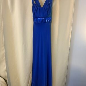 Elegant Blue Formal Evening Gown
